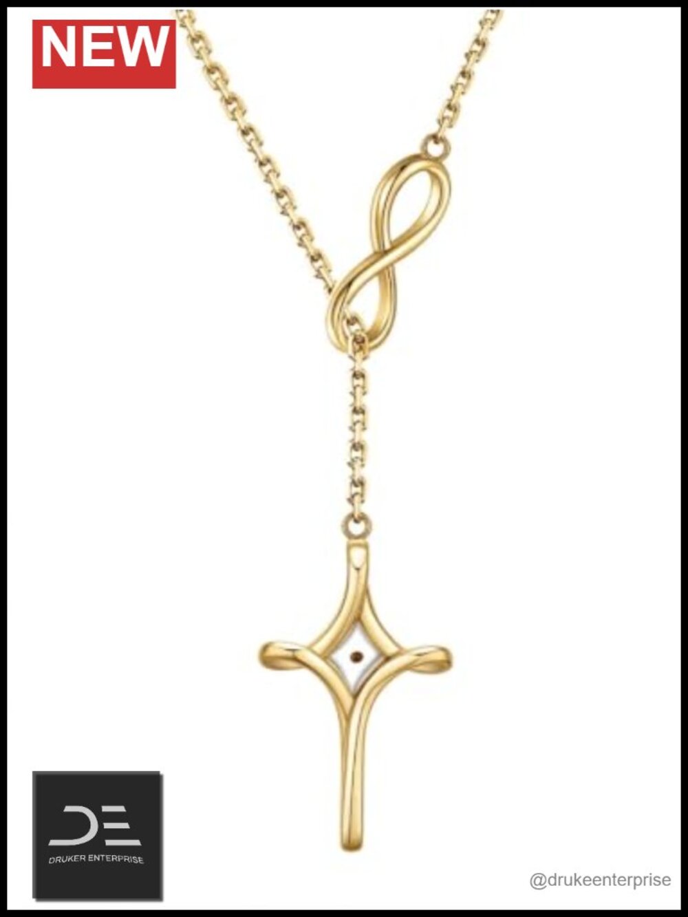 Sterling Silver Mustard Seed Cross Necklace Faith Hope Love Pendant